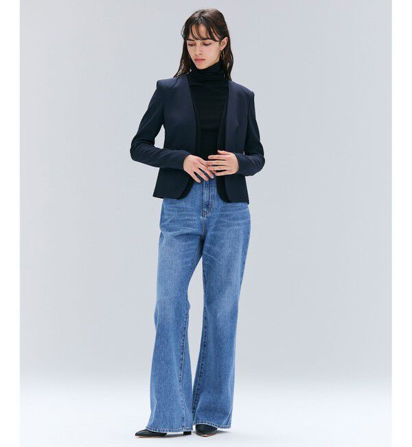 BEIGE,「【洗える・GISELe 10月号掲載】FORD / ウール配色メローハイネックカットソー」|Tシャツ・カットソー|