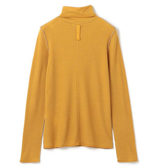 BEIGE,「【洗える・GISELe 10月号掲載】FORD / ウール配色メローハイネックカットソー」|Tシャツ・カットソー|