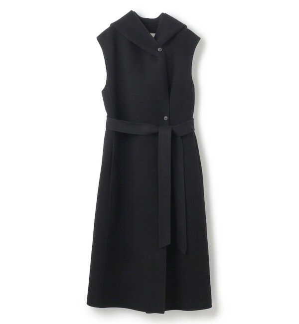 BEIGE,「【Oggi掲載】LEMOORE / ウールリバーフード付きロングジレ」|ベスト・ジレ|