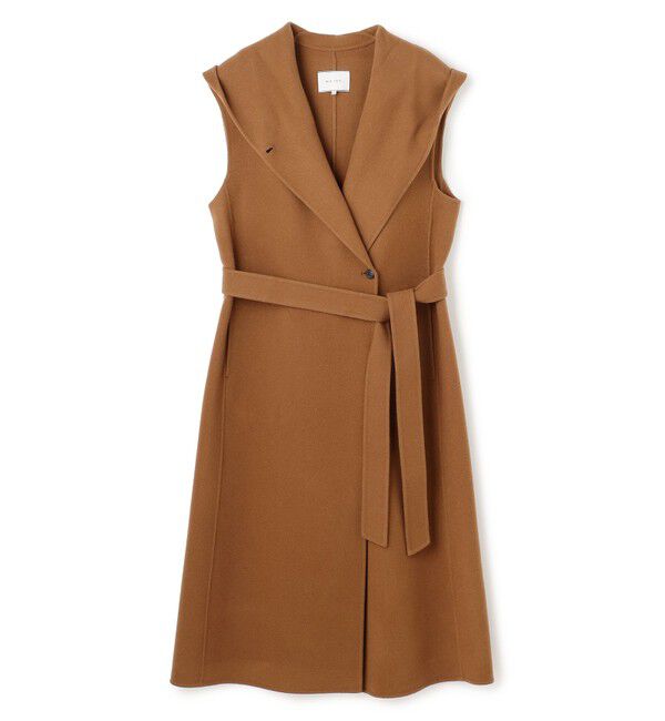 BEIGE,「【Oggi掲載】LEMOORE / ウールリバーフード付きロングジレ」|ベスト・ジレ|