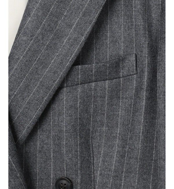 BEIGE,「DELAND / ウールピンストライプダブルジャケット」|テーラードジャケット|