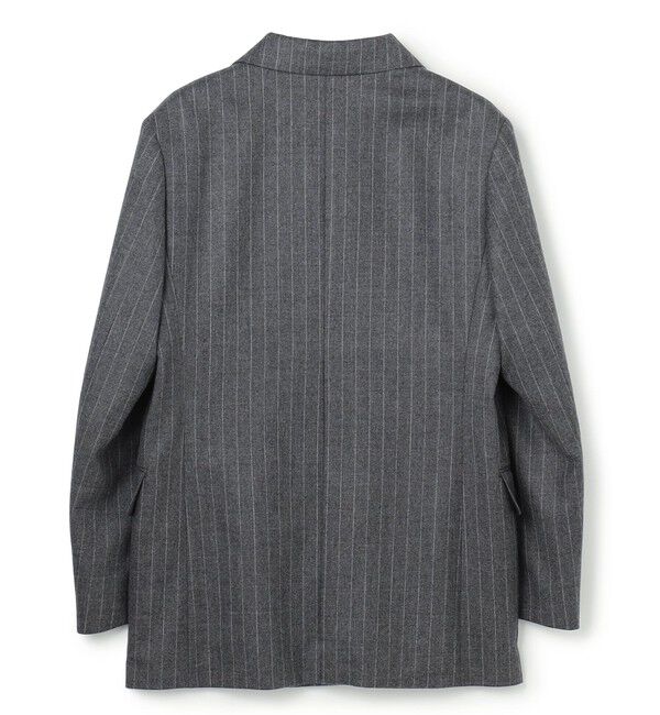 BEIGE,「DELAND / ウールピンストライプダブルジャケット」|テーラードジャケット|