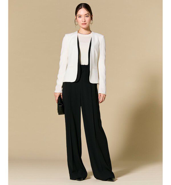 BEIGE,「【セットアップ対応】CINDY / ダブルカラージャケット」|ノーカラージャケット|