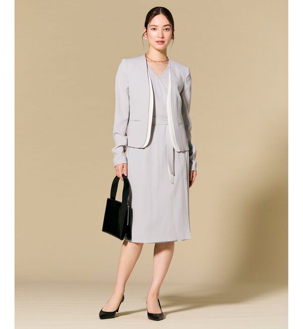 BEIGE,「【セットアップ対応】CINDY / ダブルカラージャケット」|ノーカラージャケット|