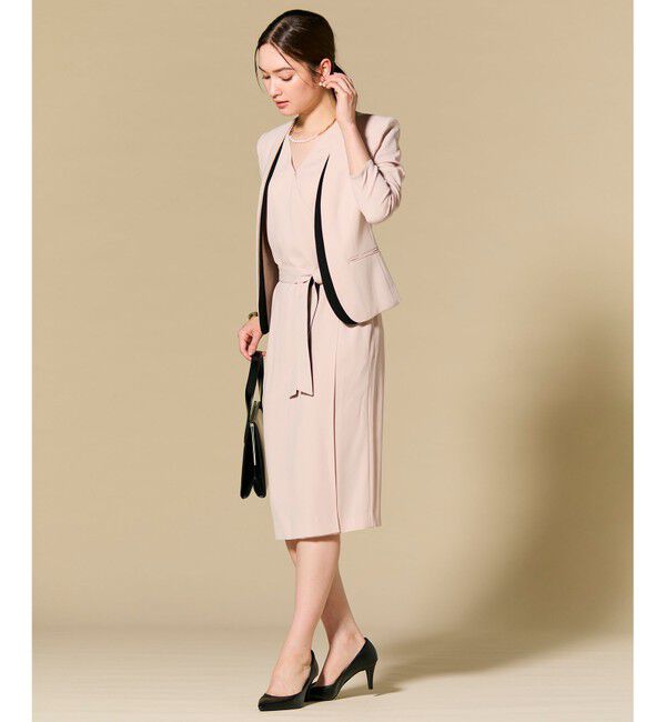 BEIGE,「【セットアップ対応】CINDY / ダブルカラージャケット」|ノーカラージャケット|