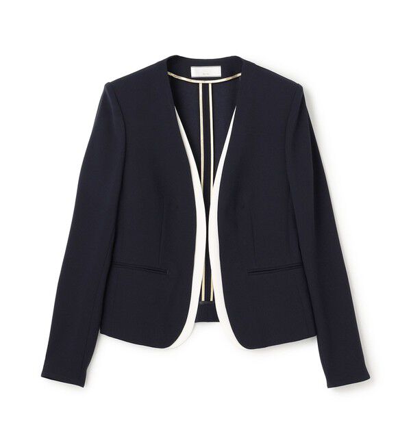 BEIGE,「【セットアップ対応】CINDY / ダブルカラージャケット」|ノーカラージャケット|