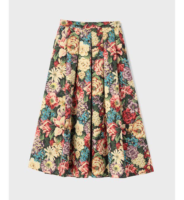 GRACE CONTINENTAL「アンティークフラワータックスカート」|スカート|