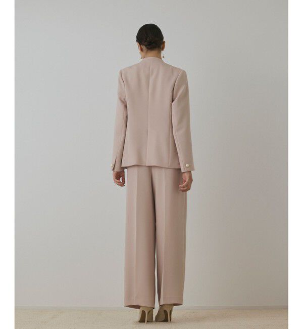 GRACE CONTINENTAL「パールボタンノーカラージャケット」|ノーカラージャケット|