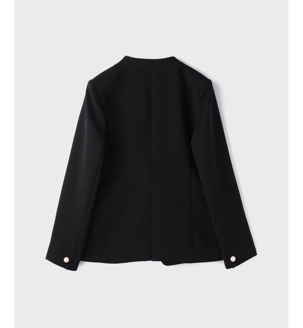 GRACE CONTINENTAL「パールボタンノーカラージャケット」|ノーカラージャケット|