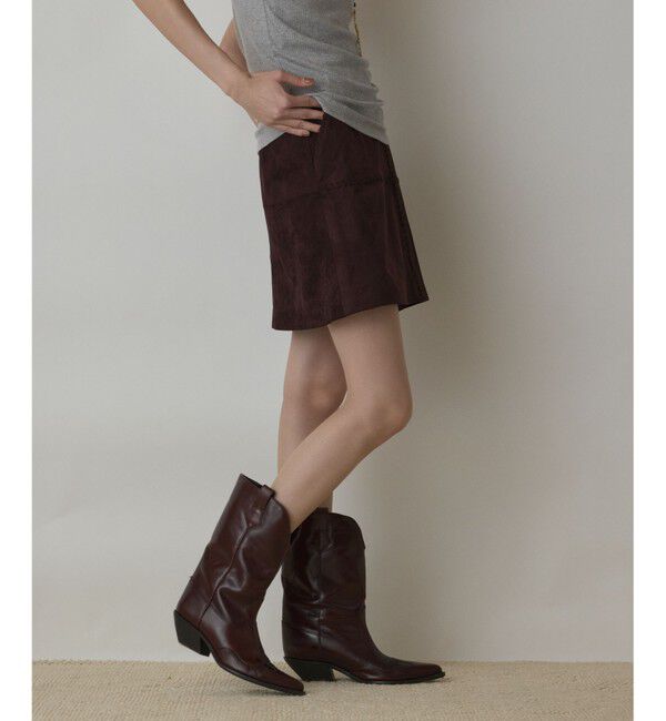 GRACE CONTINENTAL「パッチワークミニスカート」|スカート|