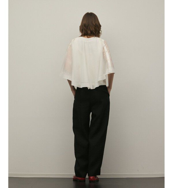 GRACE CONTINENTAL「シアーケープニットカーディガン」|カーディガン|