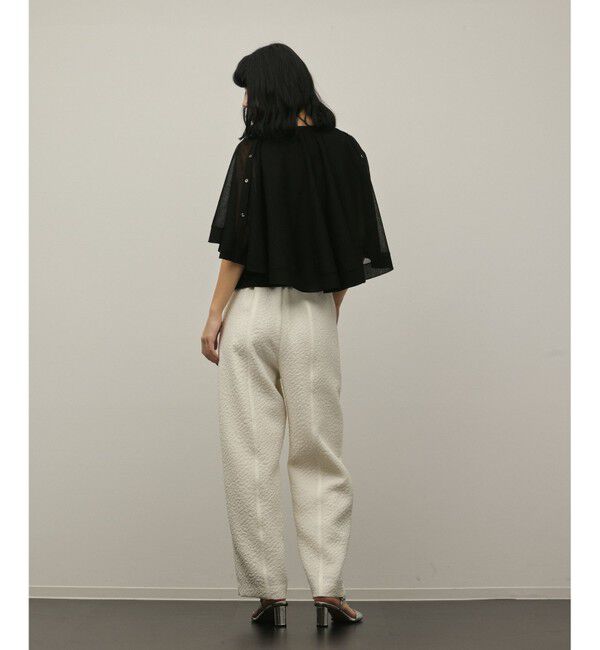 GRACE CONTINENTAL「シアーケープニットカーディガン」|カーディガン|