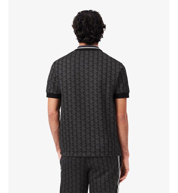 LACOSTE「モノグラムジャカード半袖ポロシャツ」|ポロシャツ|