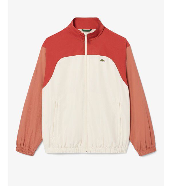 LACOSTE「トリコカラーリング撥水トラックジャケット」|ブルゾン・スタジャン|