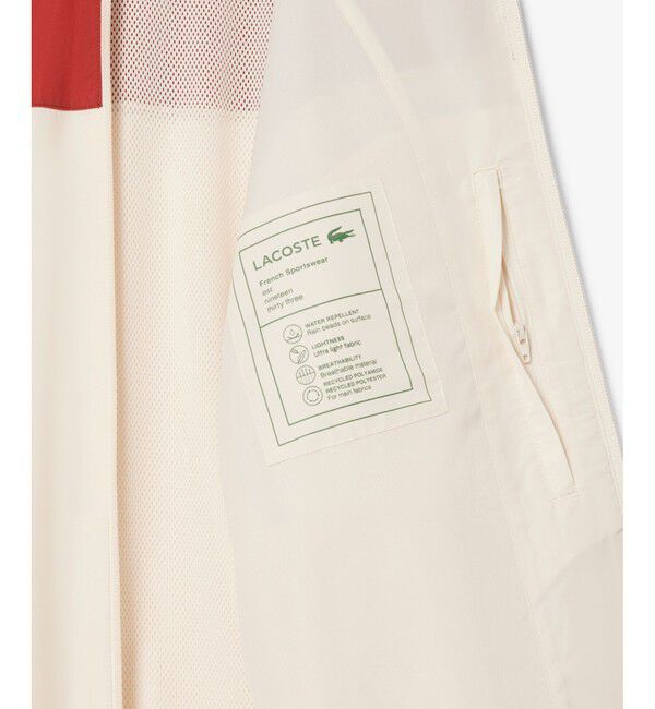 LACOSTE「トリコカラーリング撥水トラックジャケット」|ブルゾン・スタジャン|
