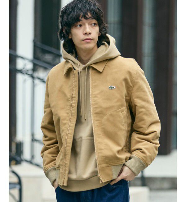 LACOSTE「パデッドモールスキンジャケット / 中綿ブルゾン」|ブルゾン・スタジャン|