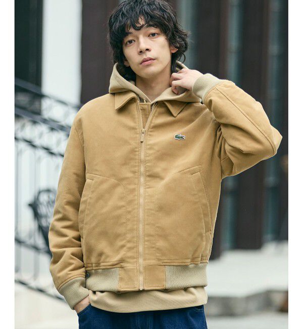 LACOSTE「パデッドモールスキンジャケット / 中綿ブルゾン」|ブルゾン・スタジャン|