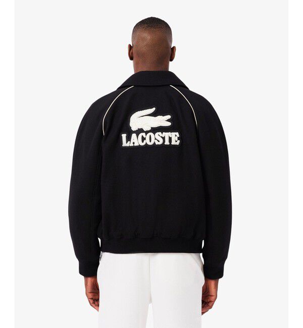 LACOSTE「バッジアクセントウールバーシティジャケット」|ブルゾン・スタジャン|
