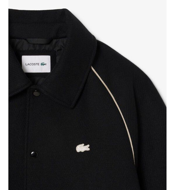 LACOSTE「バッジアクセントウールバーシティジャケット」|ブルゾン・スタジャン|