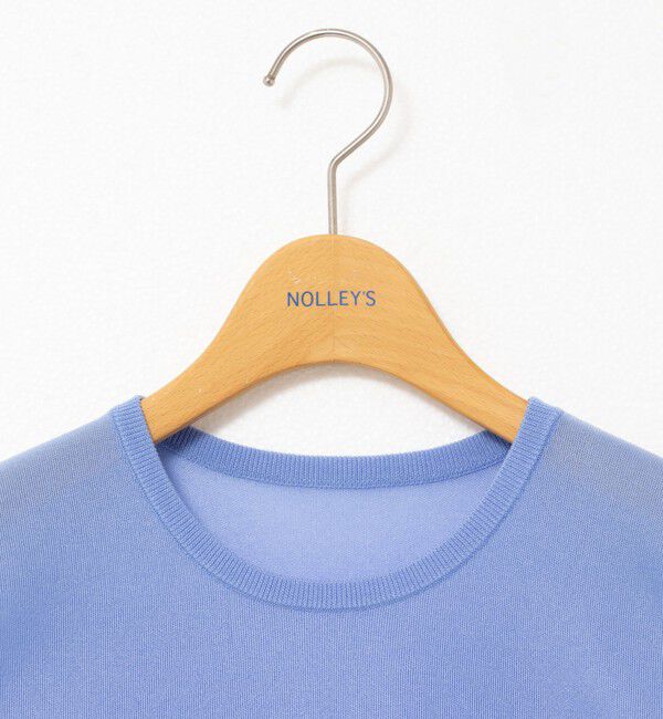 NOLLEY'S「《アンサンブル対応》ハーフシアーノースリーブプルオーバーニット」|ニット・セーター|