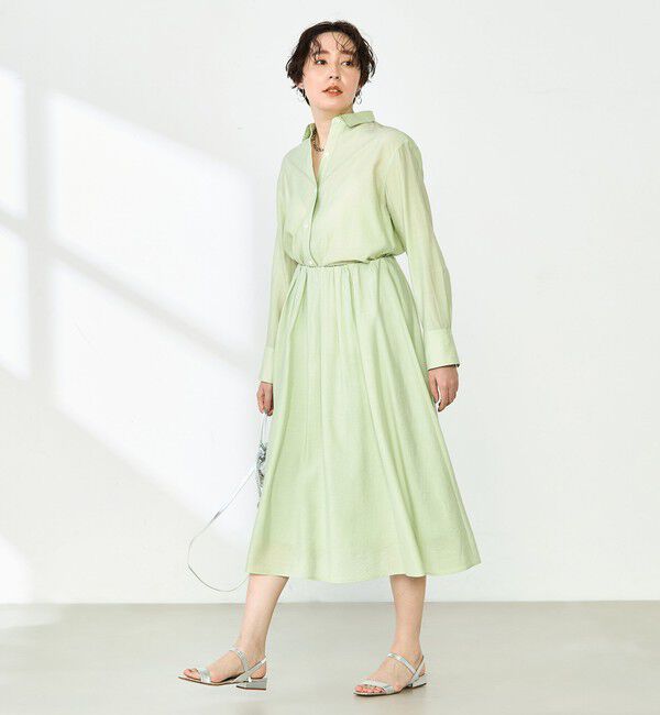 NOLLEY'S sophi「《セットアップ対応》シアーローン２WAYシャツ」|シャツ・ブラウス|