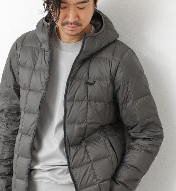 NOLLEY'S goodman「【TAION/タイオン】別注 クジラ刺繍HOOD W-ZIP DOWN JKT 25AW」|ダウン|チャコールグレー