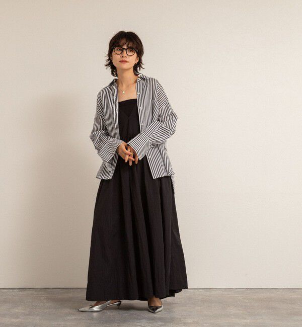 MAQWEL「【追加】【MAQWEL/マクウェル】ソフトタフタワンピース」|ワンピース|