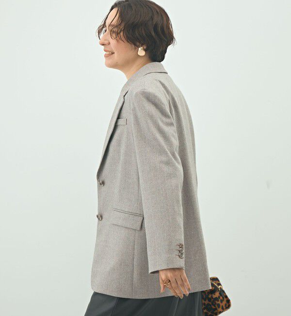 NOLLEY'S sophi「シルクネップツイードオーバージャケット」|テーラードジャケット|