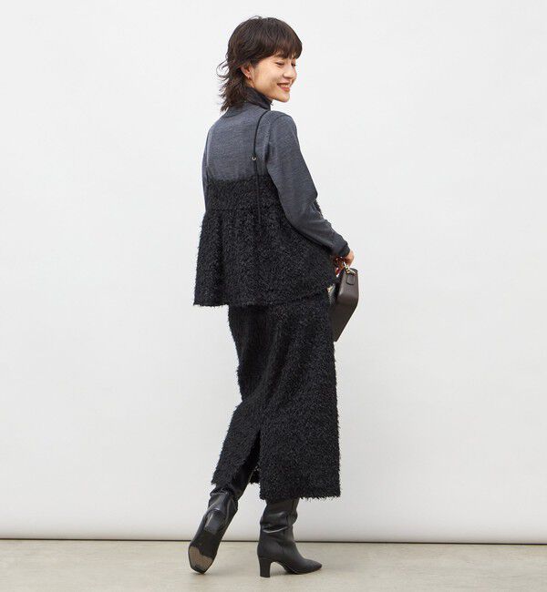 NOLLEY'S sophi「《セットアップ対応》ウォッシャブルフェザーチュールタイトスカート」|タイト|