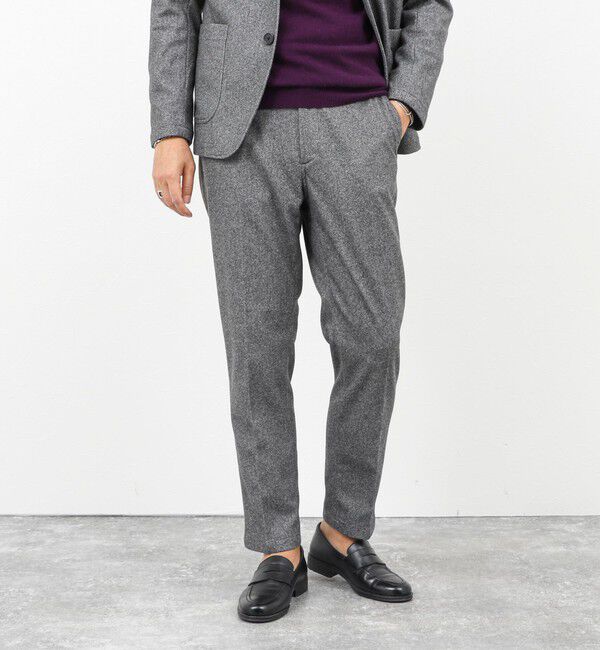 NOLLEY'S goodman「《セットアップ対応》【Active Jersey】ホームスパン ストレッチイージーPT 25AW」|チノ|ミディアムグレー