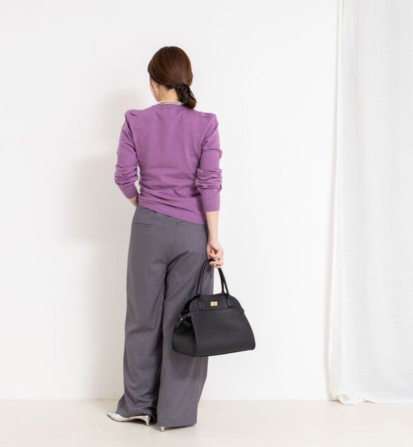 NOLLEY'S sophi「【MARILYN MOON/マリリーンムーン】14G wool modern sleeve top」|ニット・セーター|