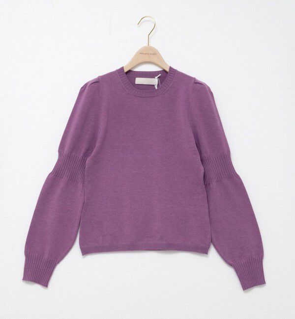 NOLLEY'S sophi「【MARILYN MOON/マリリーンムーン】14G wool modern sleeve top」|ニット・セーター|