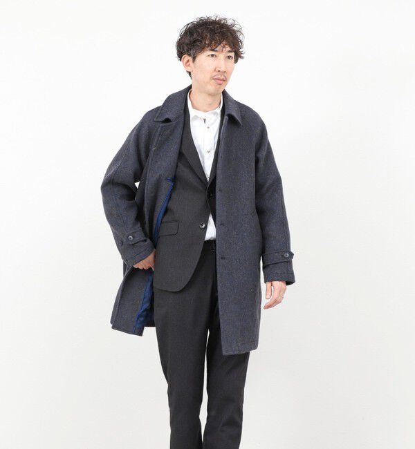 NOLLEY'S goodman「《ビジカジ対応》尾州ビーバーステンカラーコート 25AW」|ステンカラーコート|