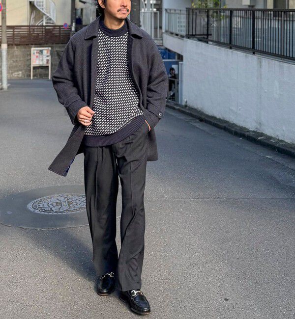 NOLLEY'S goodman「《ビジカジ対応》尾州ビーバーステンカラーコート 25AW」|ステンカラーコート|