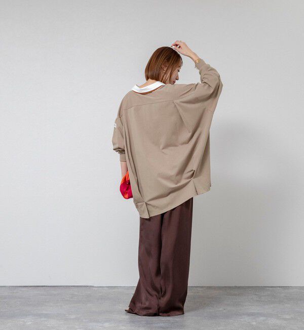 MAQWEL「【新色追加】【MAQWEL/マクウェル】ウォッシャブルBIGラガーシャツ」|シャツ・ブラウス|