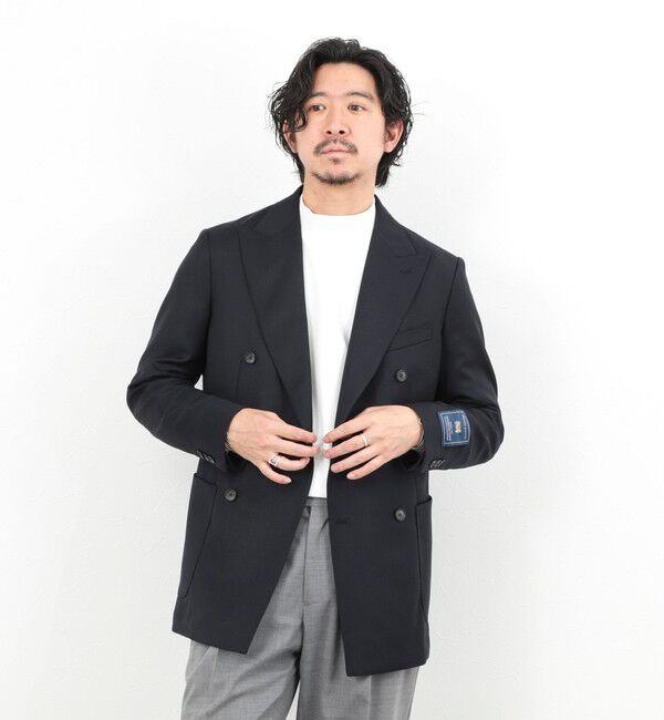 NOLLEY'S goodman「《ビジカジ対応》MARTIN ホップサックダブルJK 26SS」|テーラードジャケット|