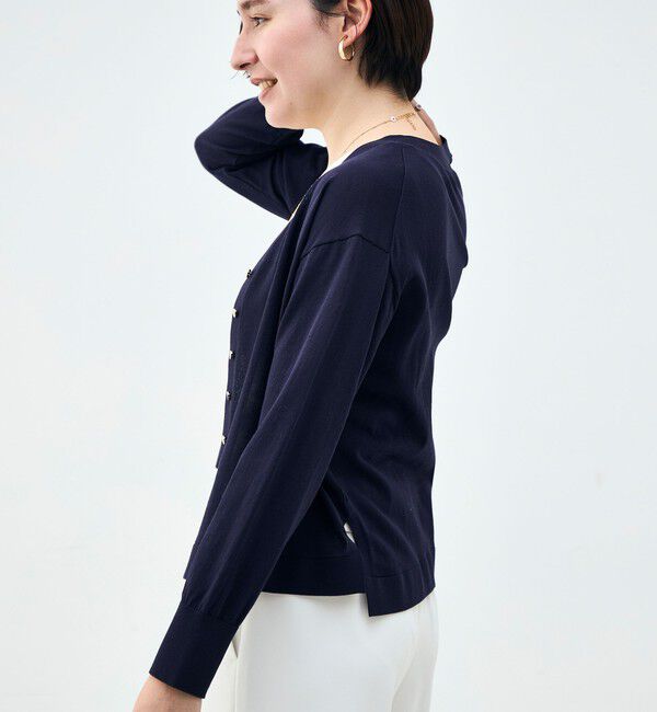 NOLLEY'S「【一部WEB限定カラー】《手洗い可能》エアリータッチゆったりVネックカーディガン」|カーディガン|