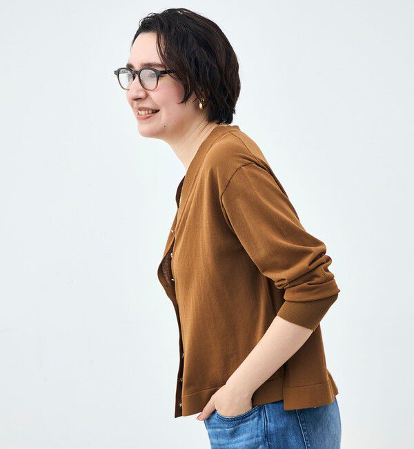 NOLLEY'S「【一部WEB限定カラー】《手洗い可能》エアリータッチゆったりVネックカーディガン」|カーディガン|