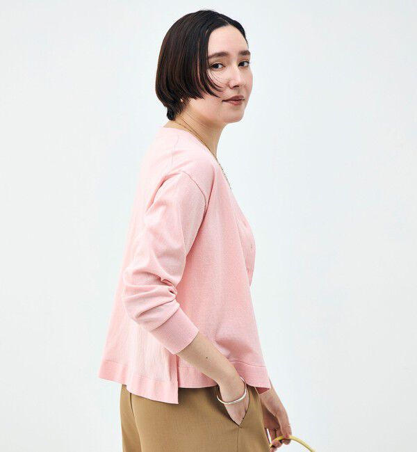 NOLLEY'S「【一部WEB限定カラー】《手洗い可能》エアリータッチゆったりVネックカーディガン」|カーディガン|