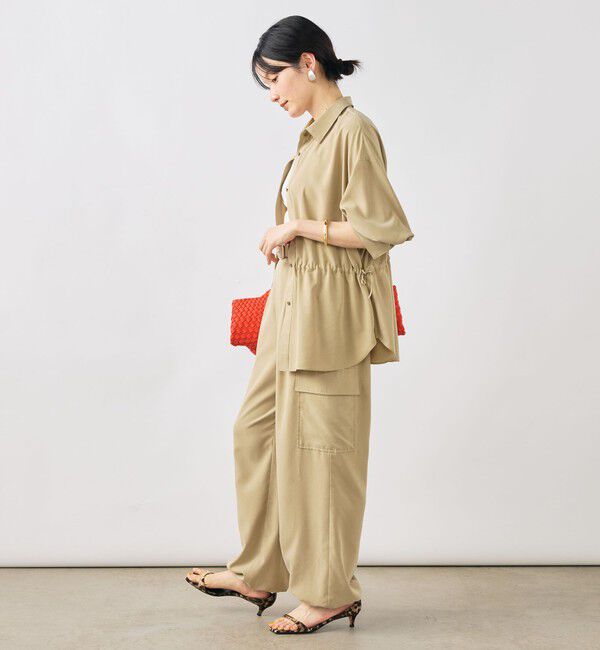 NOLLEY'S「《セットアップ対応》ウォッシャブルサンドウォッシュシャツ」|シャツ・ブラウス|