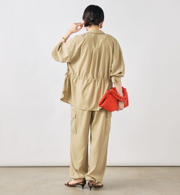 NOLLEY'S「《セットアップ対応》ウォッシャブルサンドウォッシュシャツ」|シャツ・ブラウス|