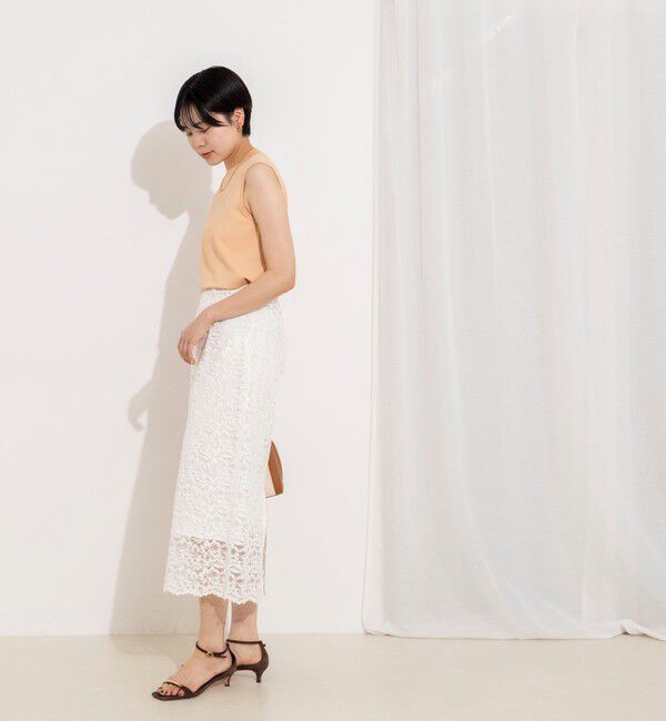 NOLLEY'S sophi「ウォッシャブルウォッシャブルコードレースタイトタイトスカート」|タイト|