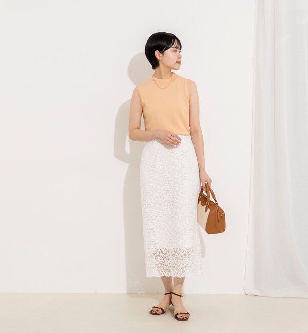 NOLLEY'S sophi「ウォッシャブルウォッシャブルコードレースタイトタイトスカート」|タイト|
