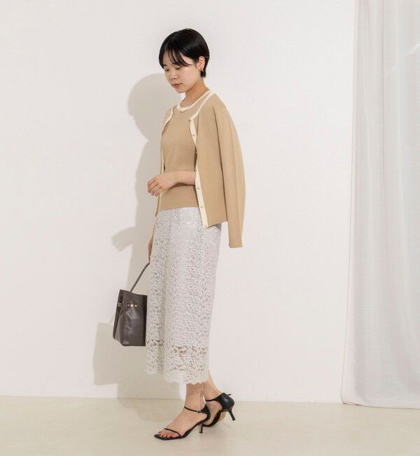 NOLLEY'S sophi「ウォッシャブルウォッシャブルコードレースタイトタイトスカート」|タイト|