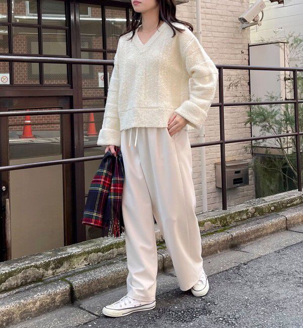 fredy emue「ブークレニットVネックプルオーバー」|ニット・セーター|