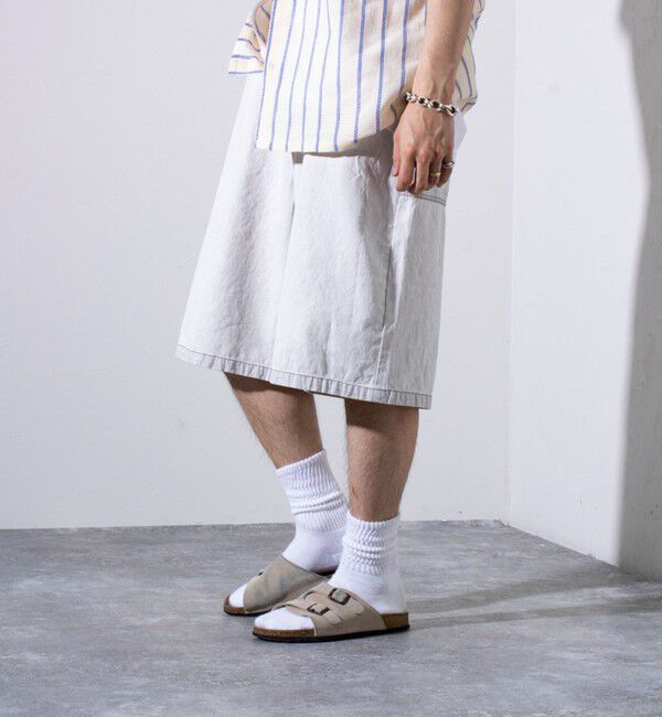 GLOSTER「【GLOSTER/グロスター】8オンスデニム ワイドショートパンツ ハーフパンツ」|その他|
