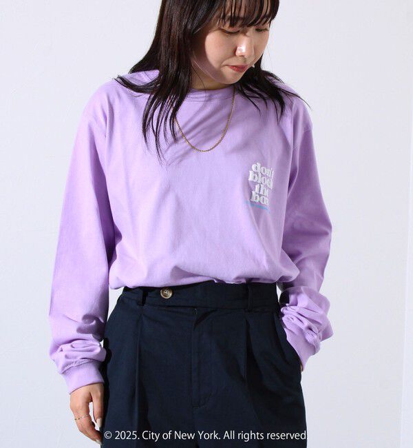 GLOSTER「【GOOD ROCK SPEED】NYC 発砲プリント ロングスリーブTシャツ ロンT」|Tシャツ・カットソー|