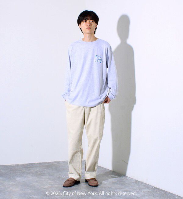 GLOSTER「【GOOD ROCK SPEED】NYC 発砲プリント ロングスリーブTシャツ ロンT」|Tシャツ・カットソー|