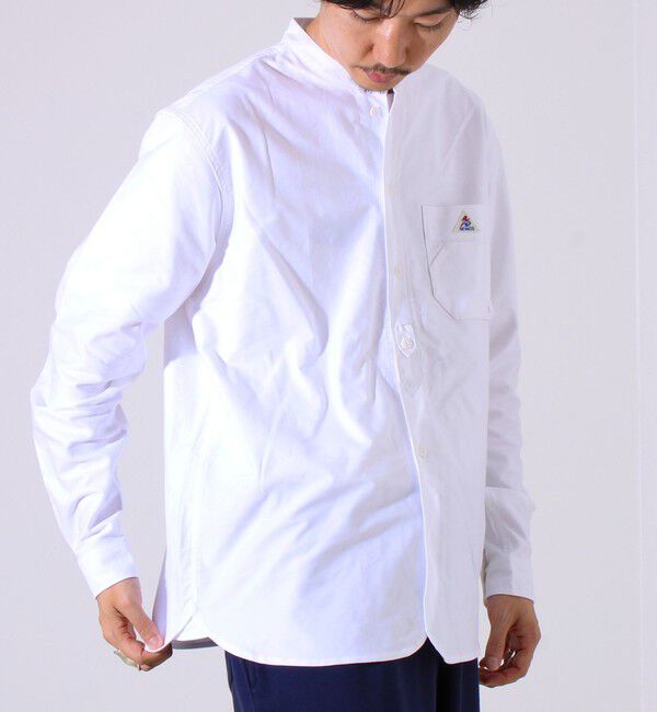 GLOSTER「【シーズンレス】【GEVACO】オックスバンドカラーシャツ」|シャツ・ブラウス|