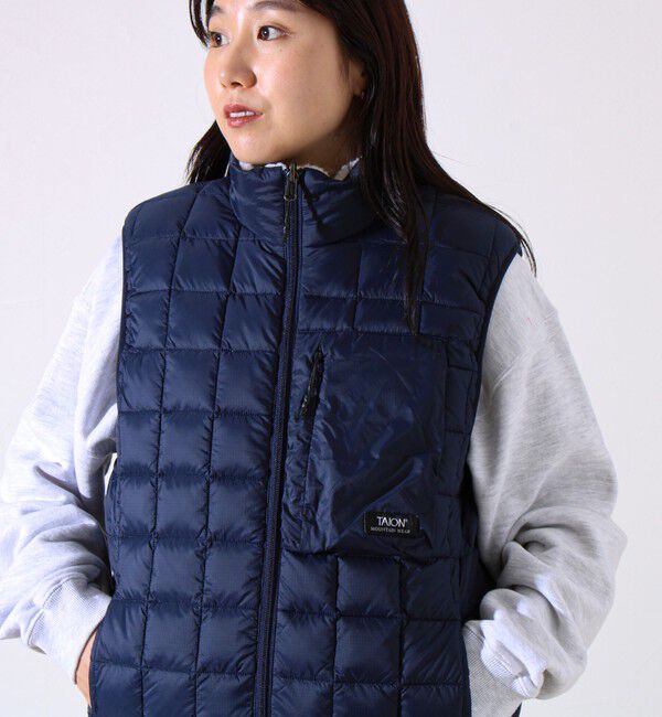 GLOSTER「【2WAYで着回せる】【UNISEX】GLOSTER配色別注 TAIONボア&times;ダウンベスト」|ダウンベスト・ベスト|